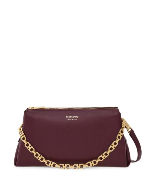 Ferragamo embossed logo chain mini bag - Red - zdjęcie produktu nr 2