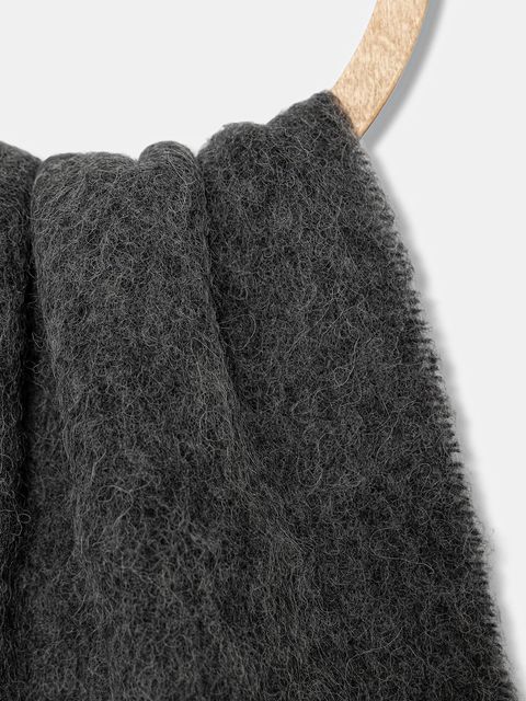 Marella szalik z wełną damski kolor szary gładki 2523546057200 - zdjęcie produktu nr 2