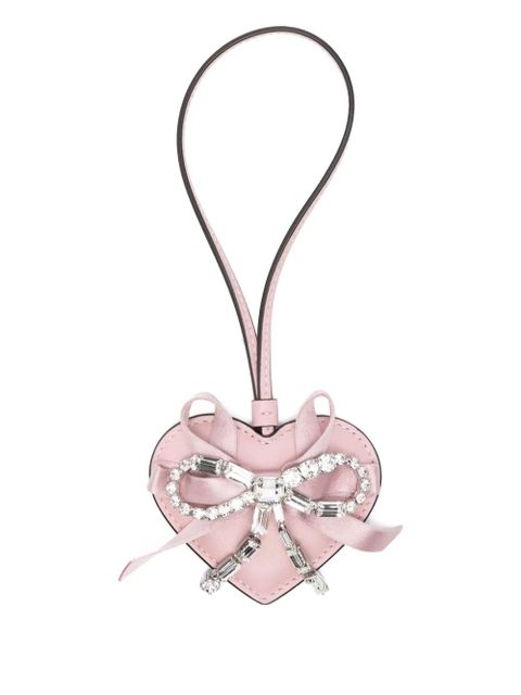 Jimmy Choo heart charmz bow keyring - Pink - zdjęcie produktu nr 1