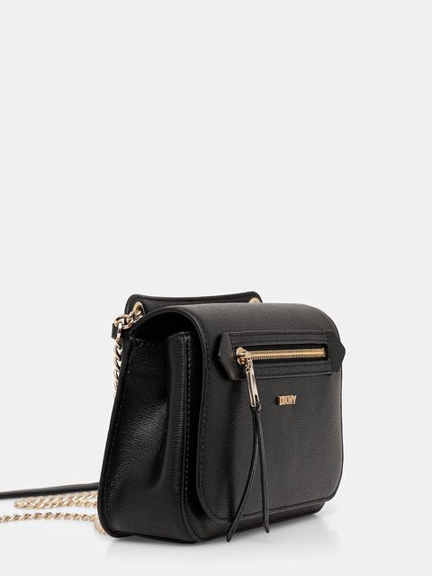 Dkny torebka skórzana BRYANT kolor czarny R5333M02