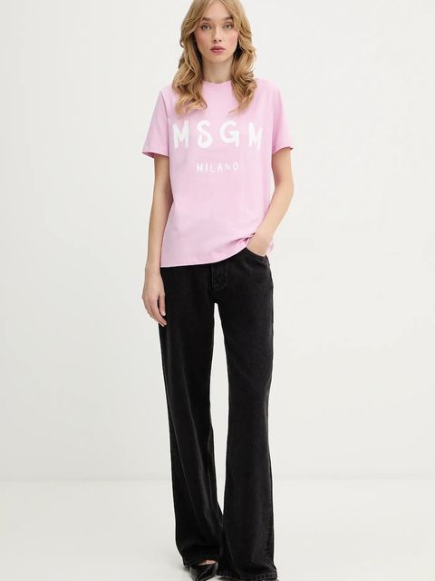 MSGM t-shirt bawełniany - zdjęcie produktu nr 2