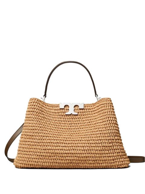 Tory Burch Eleanor raffia satchel bag - Neutrals - zdjęcie produktu nr 1