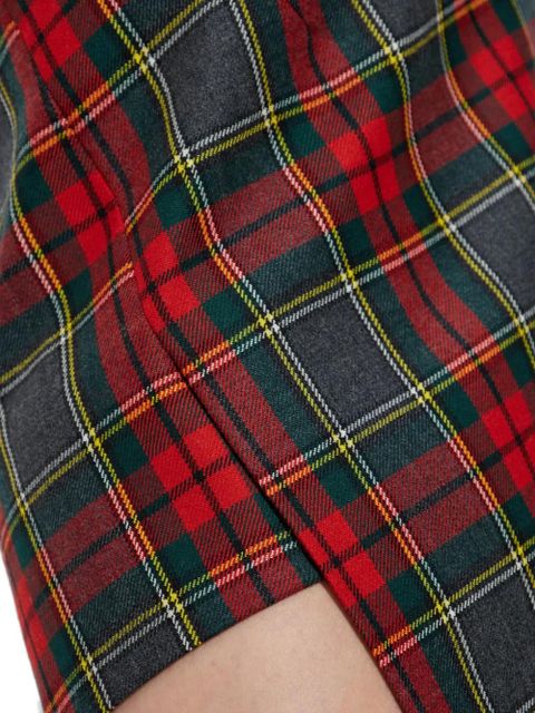 Vivienne Westwood asymmetric plaid mini skirt - Green