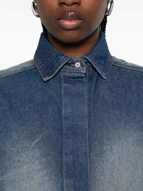 Gimaguas shoulder-tab buttoned shirt - Blue