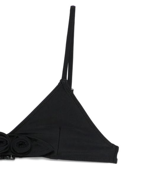 Coperni rosette-detail bikini top - Black