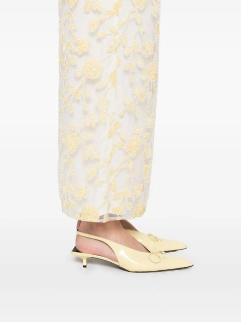 ROTATE BIRGER CHRISTENSEN floral-beaded maxi dress - White