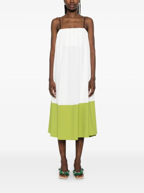 Proenza Schouler Saria colourblock midi dress - White