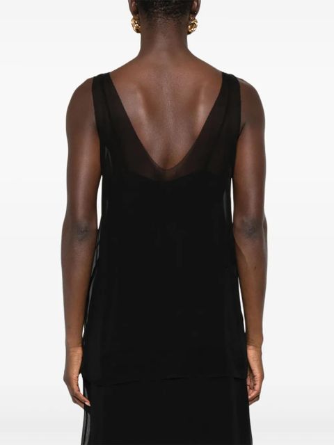 TOTEME V-neck slip top - Black