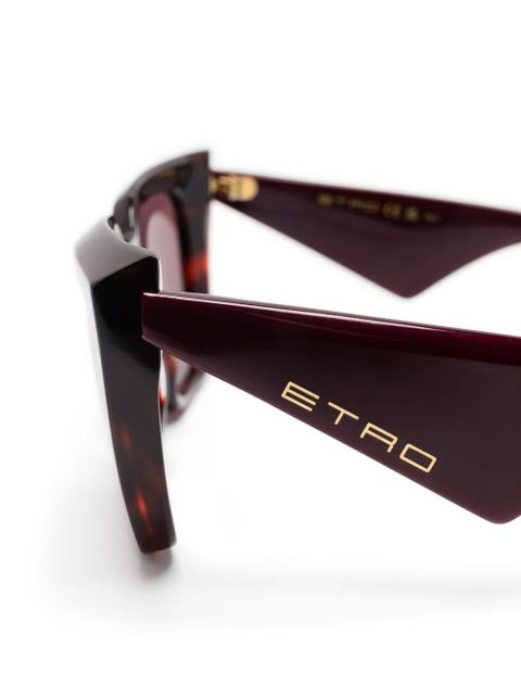ETRO geometric-frame sunglasses - Brown - zdjęcie produktu nr 2