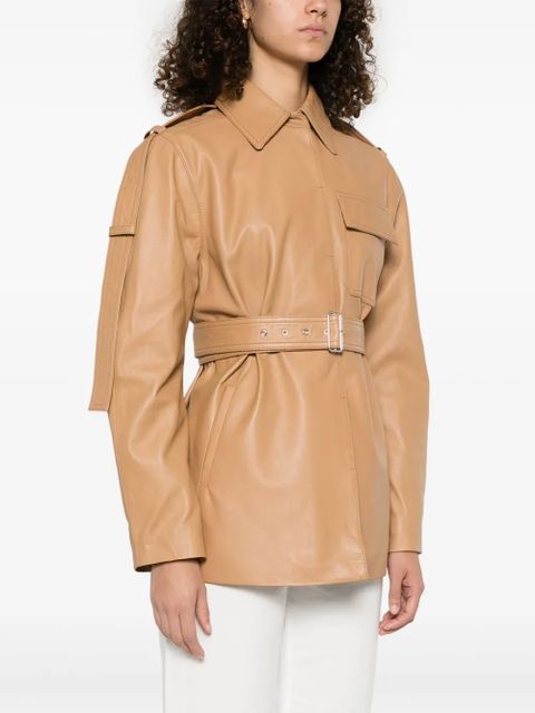 Victoria Beckham leather jacket - Brown - zdjęcie produktu nr 2