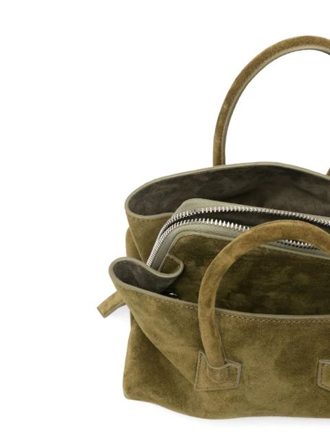 The Attico suede tote bag - Green