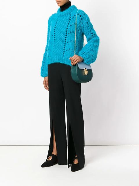 Chloé Faye contrast satchel - Green