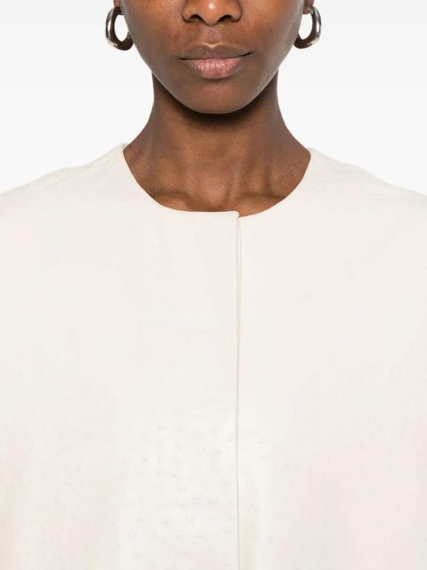 LouLou de Saison Yari leather coat - Neutrals