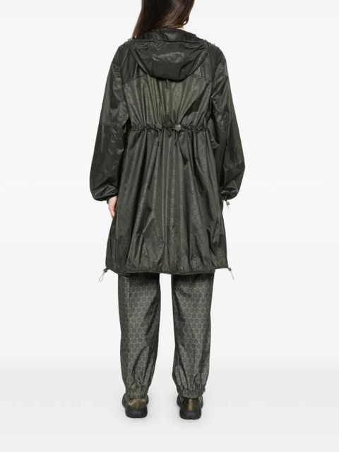 The North Face x Cecilie Bahnsen zip-up hooded raincoat - Green