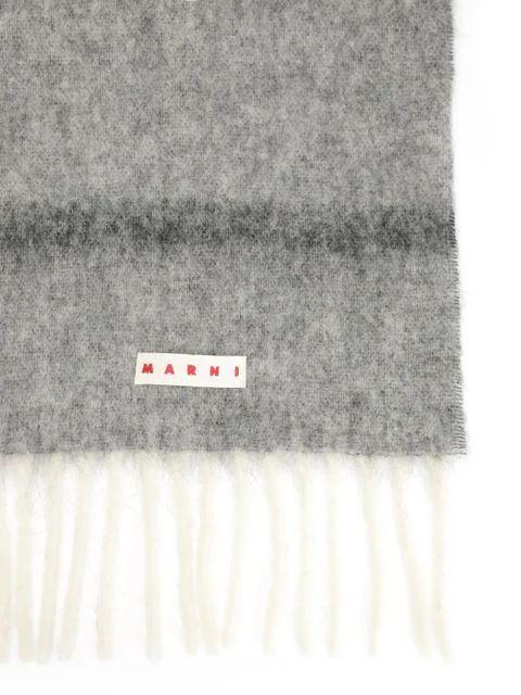 Marni ombre fringed scarf - White - zdjęcie produktu nr 2