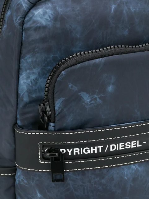 Diesel faded print backpack - Black