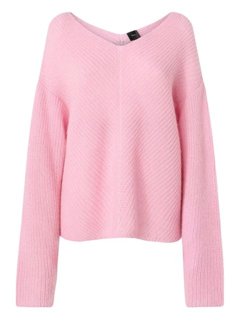 PINKO v-neck ribbed knit sweater - zdjęcie produktu nr 1