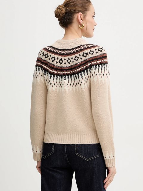 Weekend Max Mara kardigan z dodatkiem wełny CABIRIA damski kolor beżowy 2525346033600