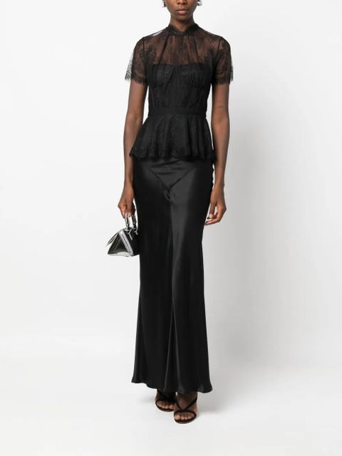 Simkhai lace-embellished corset top - Black - zdjęcie produktu nr 2