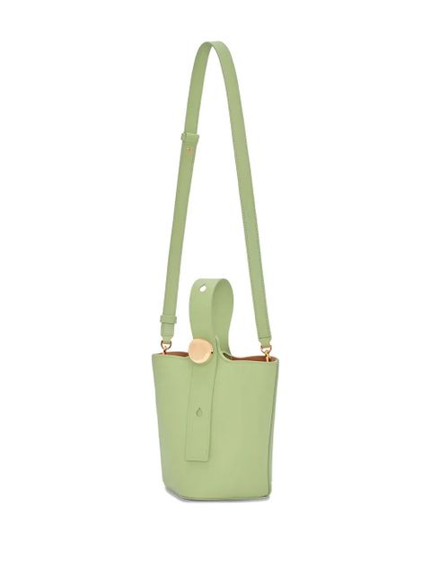 LOEWE mini Pebble calfskin bucket bag - Green