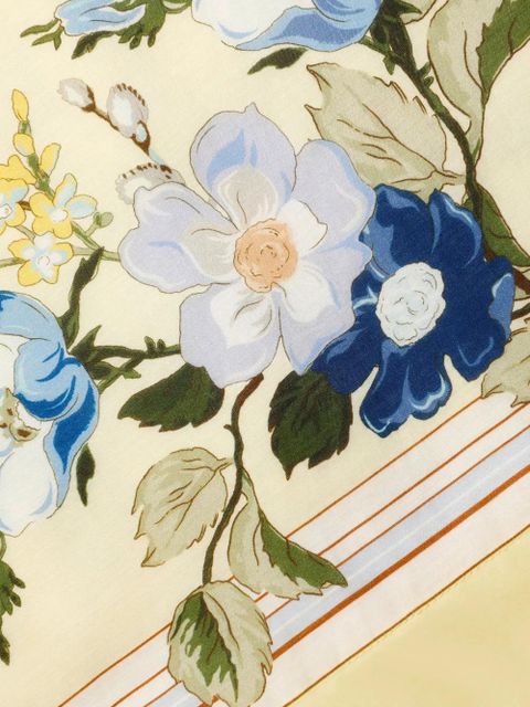 Self-Portrait floral-print palazzo pants - Neutrals