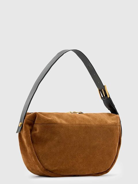AllSaints torebka zamszowa - zdjęcie produktu nr 2