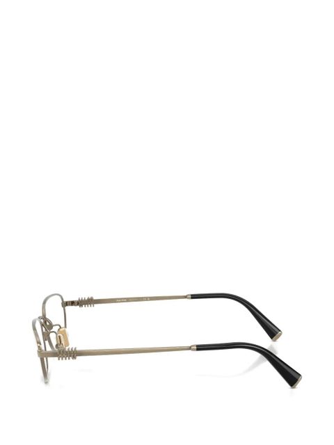 Miu Miu Eyewear oval-frame glasses - Gold