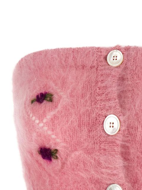 Alessandra Rich embroidered button top - Pink - zdjęcie produktu nr 2