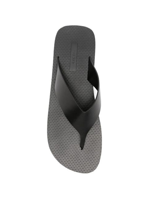 The Row Ginza flatform flip-flops - Black