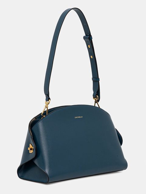 Coccinelle torebka skórzana TYLDE kolor niebieski E1 U7K 12 01 01 - zdjęcie produktu nr 2