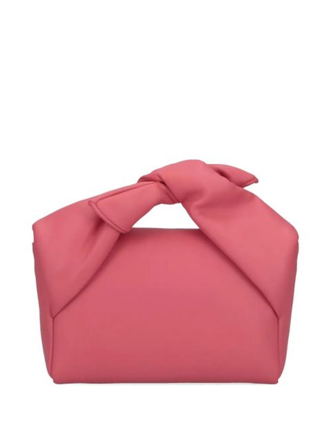 JW Anderson Twister bow-detail shoulder bag - Pink - zdjęcie produktu nr 2