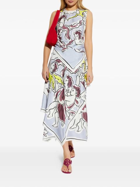 Tory Burch draped midi dress - Blue - zdjęcie produktu nr 2