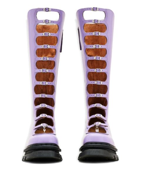 Marc Jacobs xDr. Martens 160mm The Kiki cut-out boots - Purple