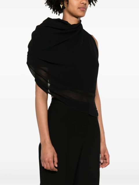 Jacquemus Le Haut Pablo chiffon blouse - Black