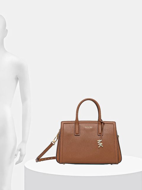 MICHAEL Michael Kors torebka skórzana LAILA kolor brązowy 30R5G9IS6L
