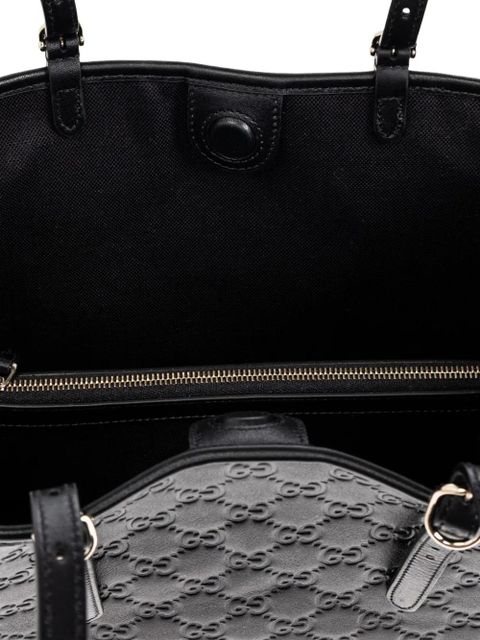 Gucci medium GG leather shoulder bag - Black