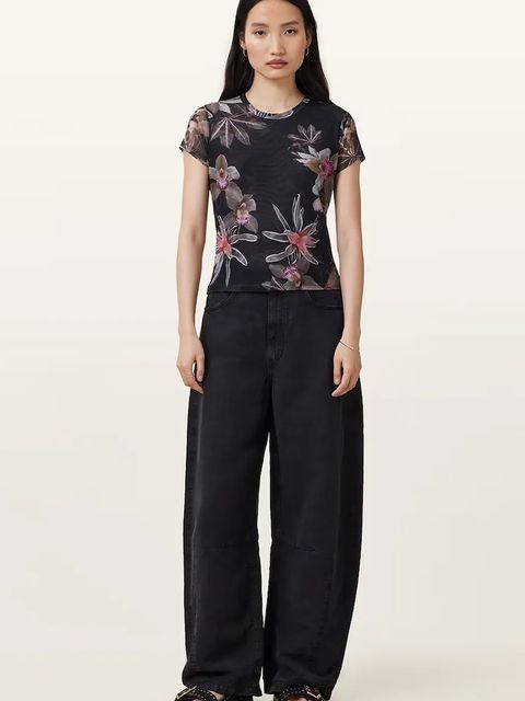 AllSaints t-shirt ELLIE damski kolor czarny W267JC