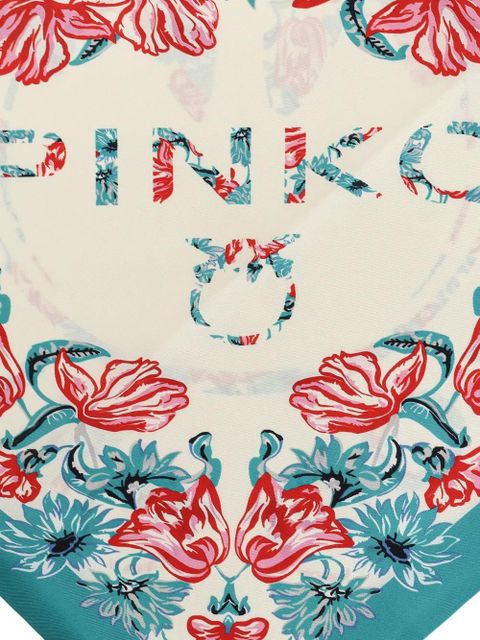 PINKO floral scarf - Neutrals