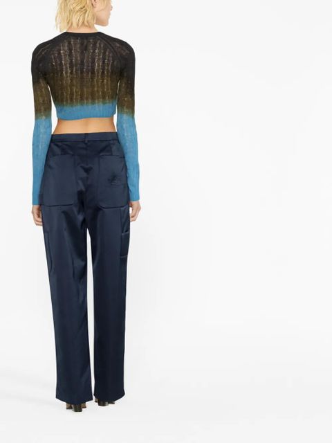 ETRO tapered cargo trousers - Blue