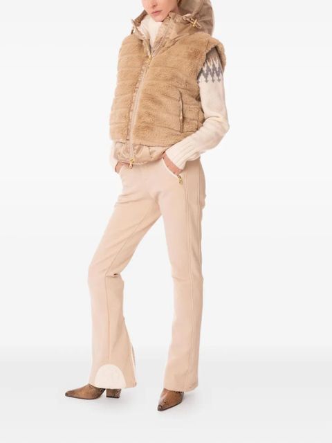 BOGNER Yumi quilted faux-fur hooded gilet - Neutrals - zdjęcie produktu nr 2