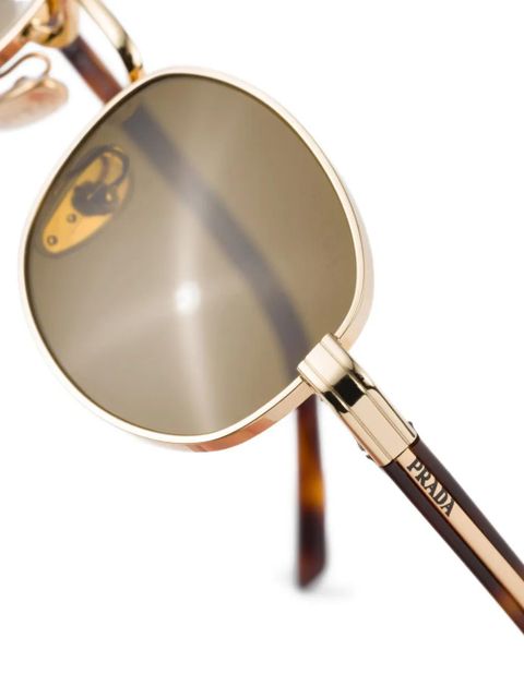 Prada Eyewear logo-engraved sunglasses - Gold