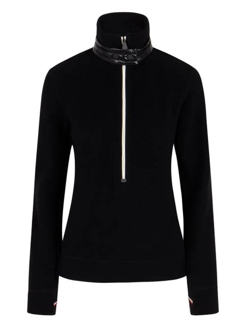 Moncler Grenoble zip-up high-neck sweater - Black - zdjęcie produktu nr 1