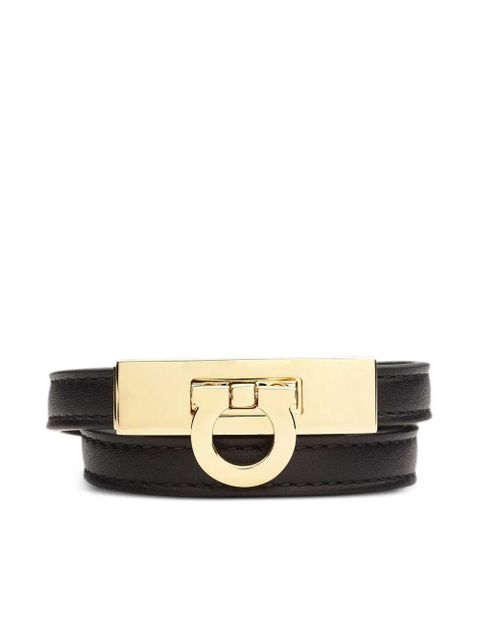 Ferragamo Gancini double twist bracelet - Black - zdjęcie produktu nr 1