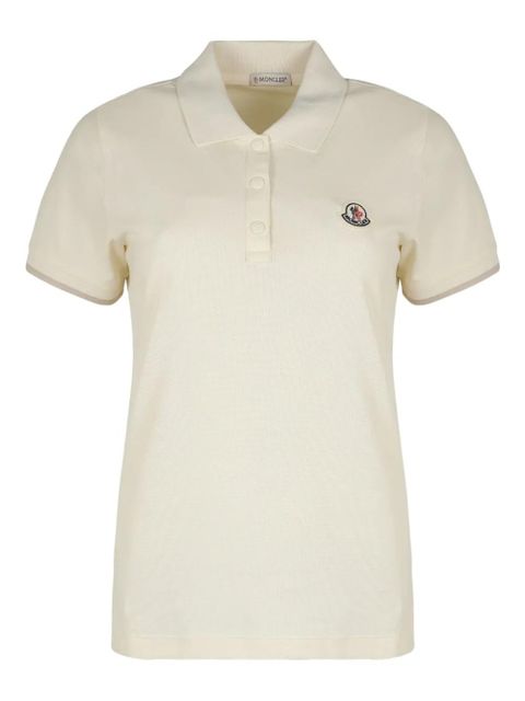 Moncler cotton polo top - White - zdjęcie produktu nr 1