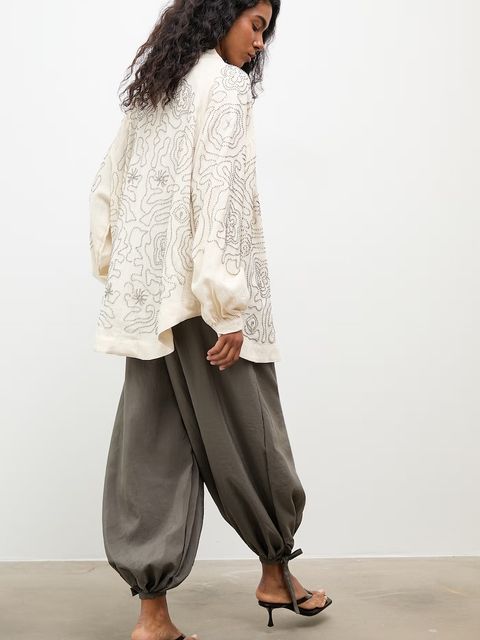 Answear.LAB marynarka damska z lnem - zdjęcie produktu nr 1