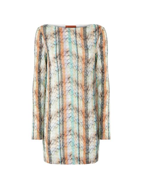 Missoni long-sleeve mini dress - Neutrals - zdjęcie produktu nr 1