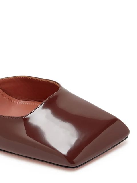 Amina Muaddi 95mm Charlotte pumps - Brown