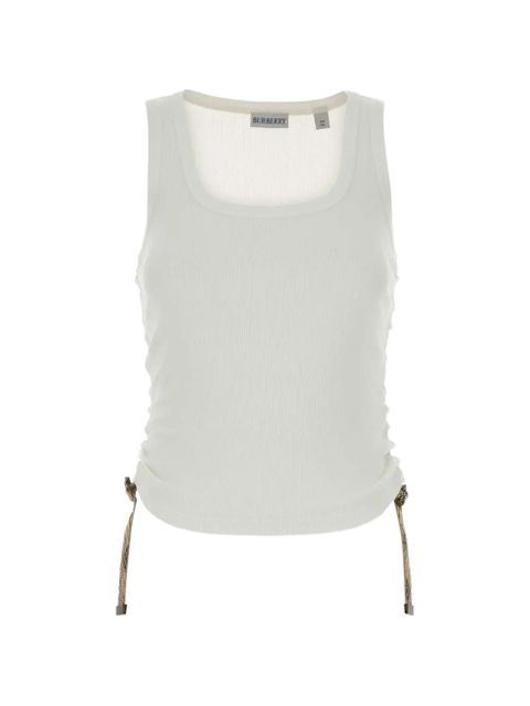 Burberry ribbed drawstring top - White - zdjęcie produktu nr 1