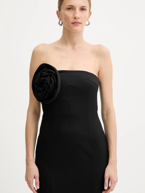 Marella sukienka kolor czarny midi dopasowana 2523226032200