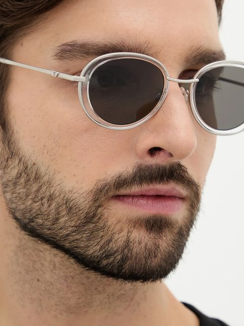 Diesel okulary przeciwsłoneczne kolor srebrny 0DL1018